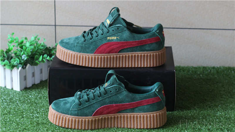 Rihanna Puma Suede Creeper Green